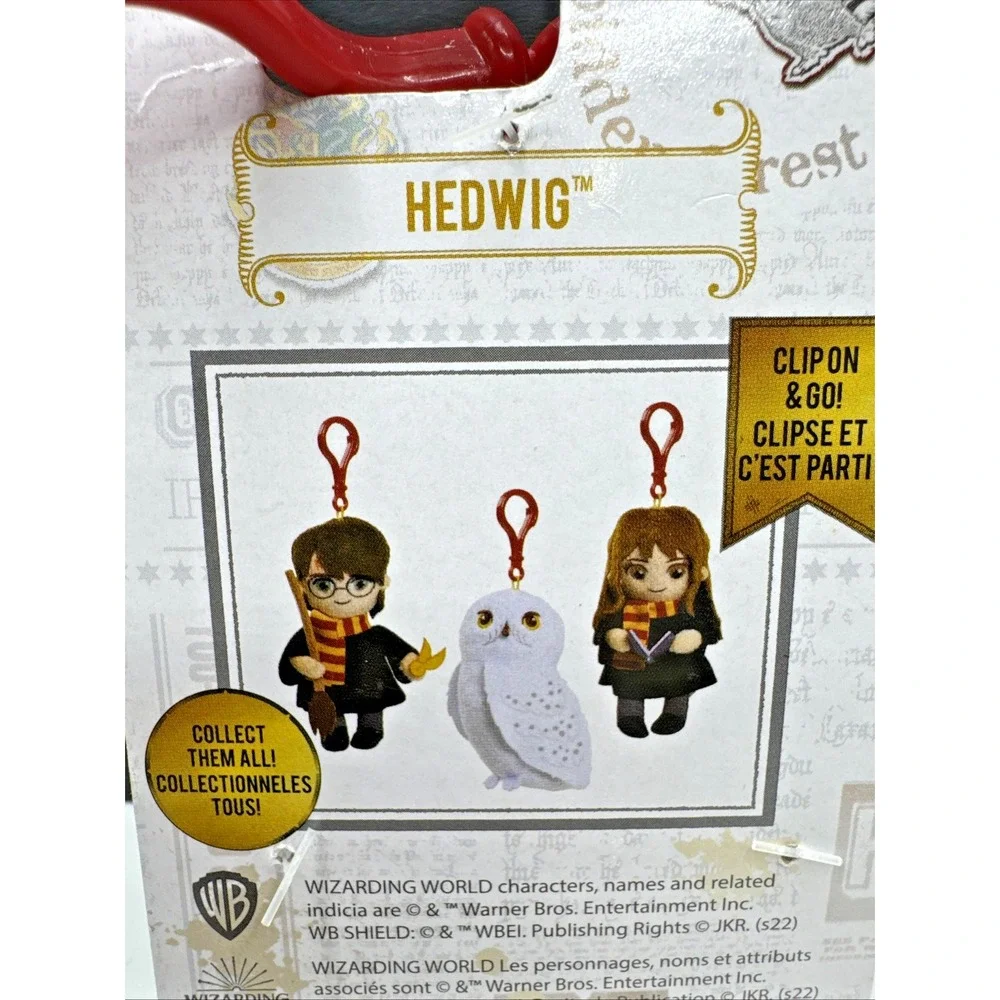 Harry Potter's Hedwig The Owl Key Ring CLIP ON‎ Wizard Plush Toy Collectable